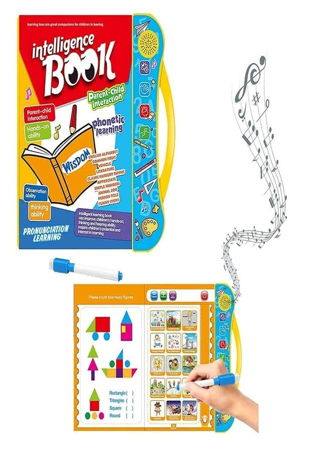 Qwick Click E-Book Musical 30 Activities Learning Book, Electronic Intelligent Book with All Learning Materials with Clear Voice with Touch Sensors for Kids | Multi Color - Image 5